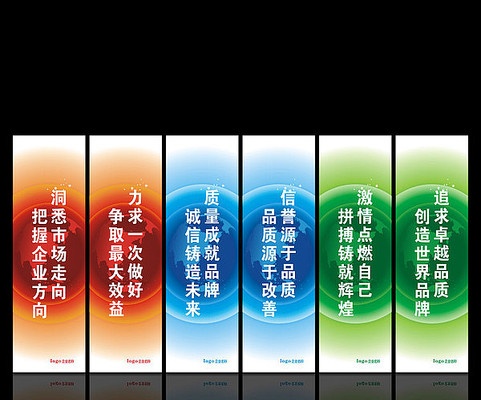 企業(yè)文化標語展板素材