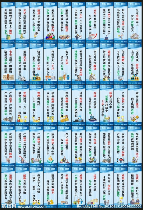 企業(yè)車間工廠生產品質標語宣傳展圖片